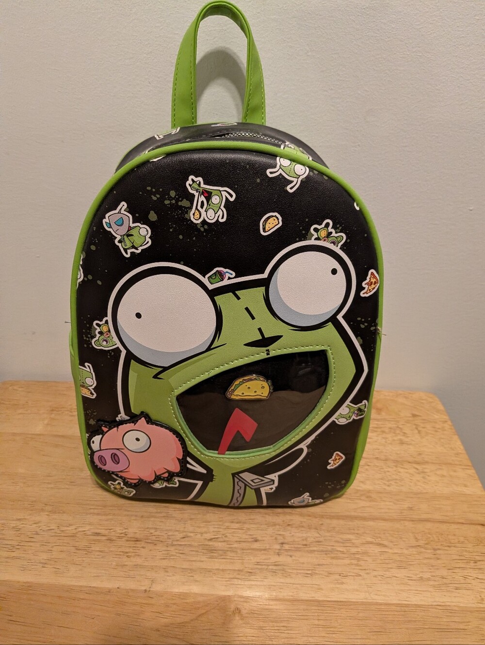 Nickelodeon Green and Black Gir Mini Backpack